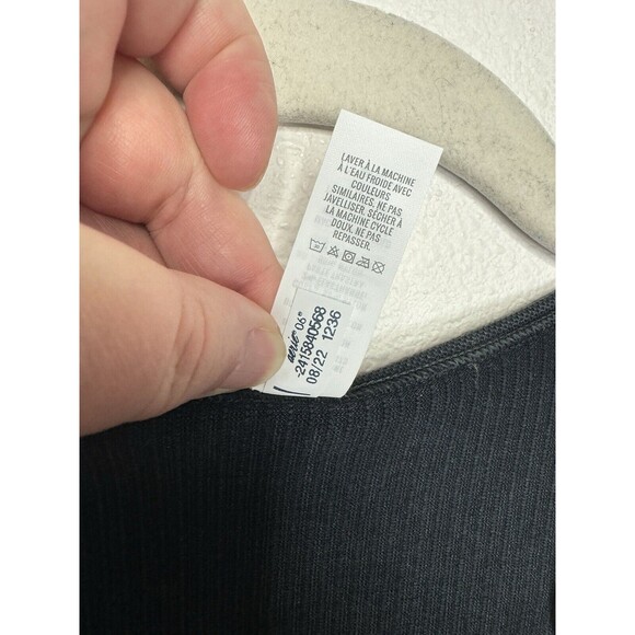 OFFLINE Aerie Seamless Cable Acid Wash Top Sz M Black Cropped Long Sleeve New - Picture 11 of 12